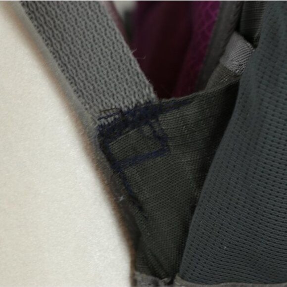 Eddie Bauer Adventurer Women's Gray Purple Zip Closure Day Backpack - Picture 8 of 12